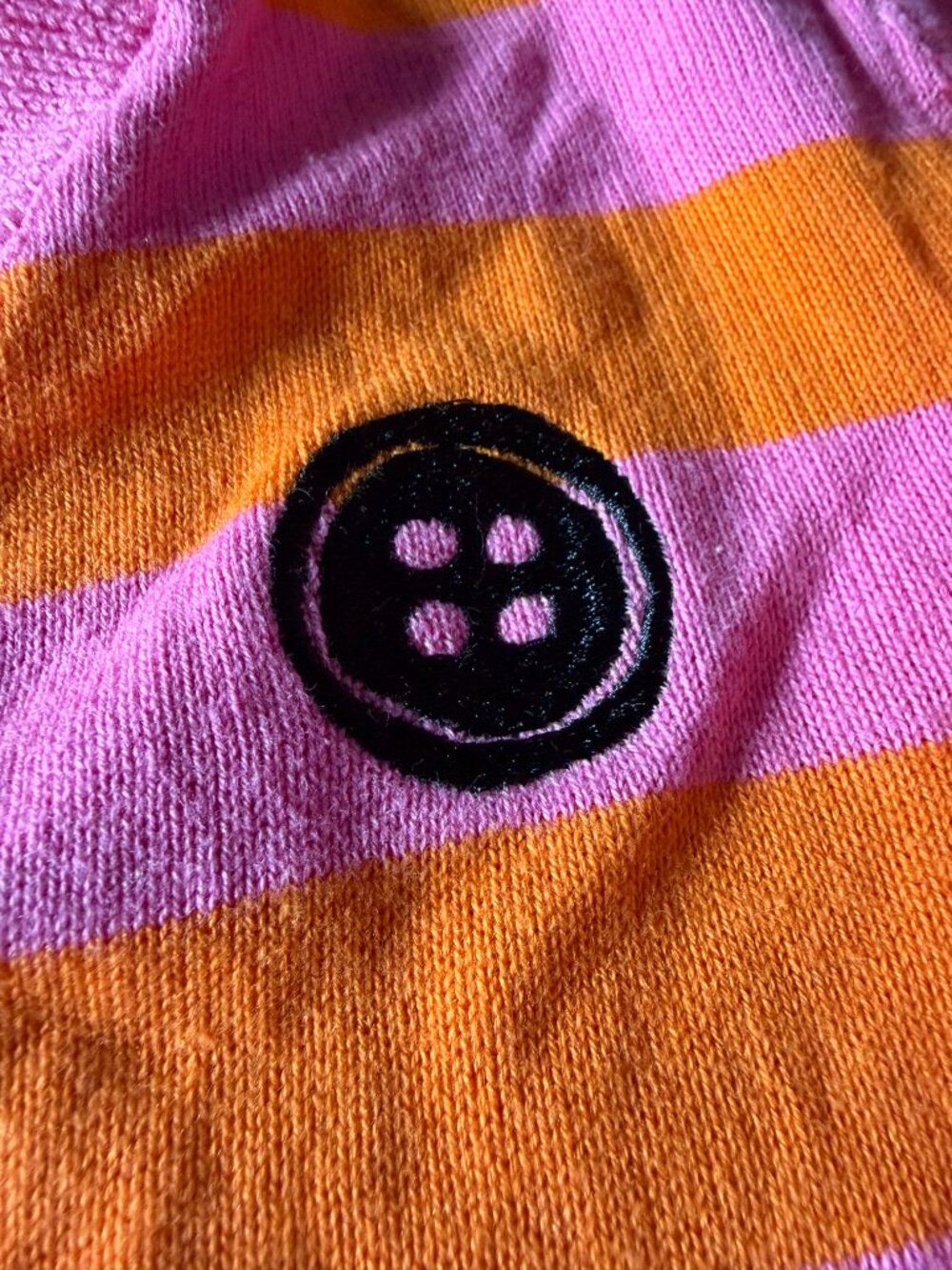 Spirit Halloween Coraline cardigan sweater pink orange striped 2024 Laika size L - Picture 10 of 10